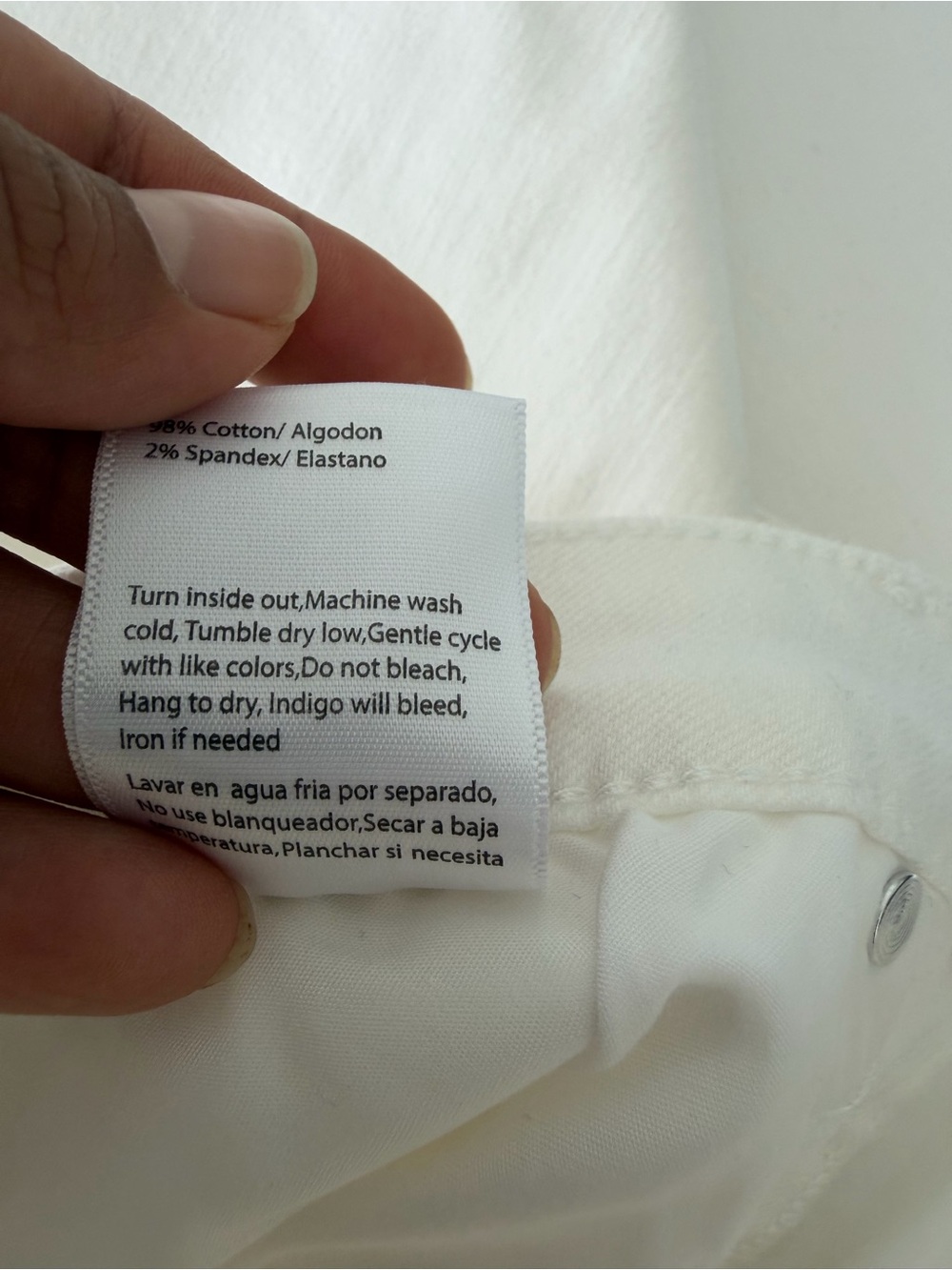 Risen High Waisted Flare Jeans White size 7 - Picture 8 of 10